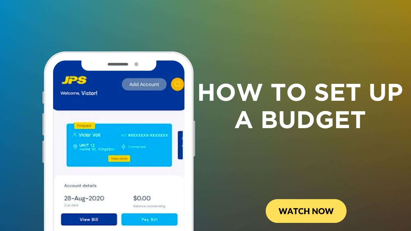 How To Set Up A Budget with the my JPS APP