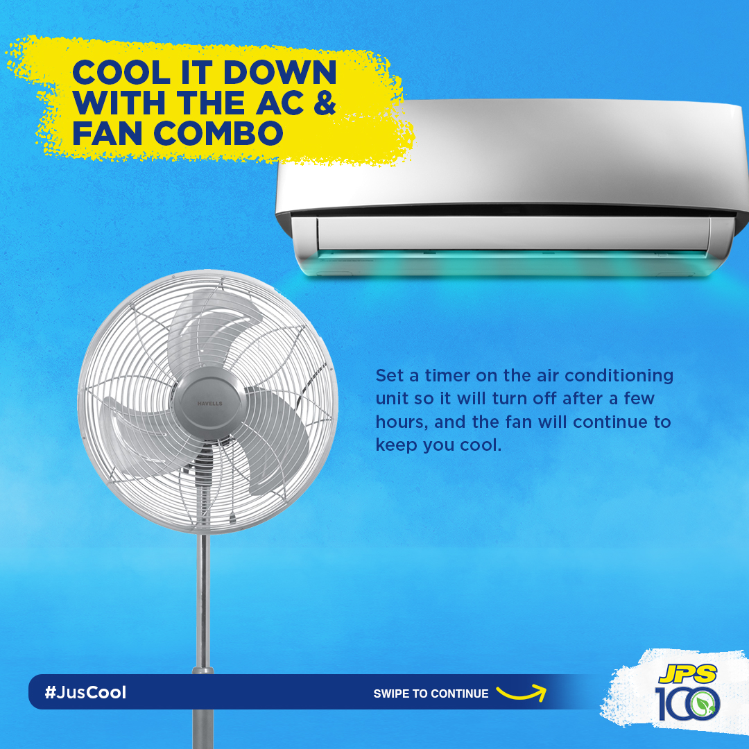 Tips For Keeping Cool During a Heat Wave - A/C Fan Combo